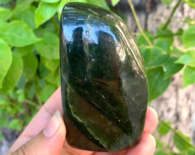 340g Beautiful Natural Dark Green Nephrite Jade Free Form, Nephrite Jade, Nephrite Jade Free Form, Nephrite Free Form, Jade Free Form