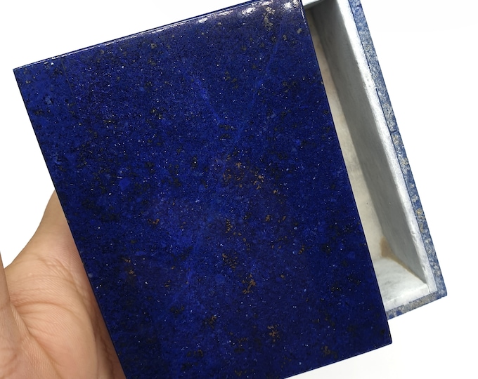 Amazing Quality Lapis Lazuli Medium Box, Lapis Box, Lapis Stone Box, Lapis Lazuli Rectangle Box, Lapis Lazuli, Lapis Jewelry Box