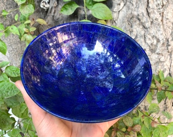 800g Blue Lapis Lazuli Bowl, Lapis Lazuli, Lapis Bowl, Lapis Bowl, Lapis Stone Bowl, Blue Lapis Bowl, Lapis, Lapis Crystal Bowl, Lapis Stone