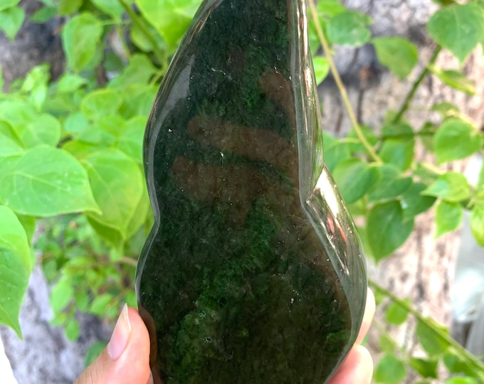 795g Beautiful Natural Dark Green Nephrite Jade Free Form, Nephrite Jade, Nephrite Jade Free Form, Nephrite Free Form, Jade Free Form