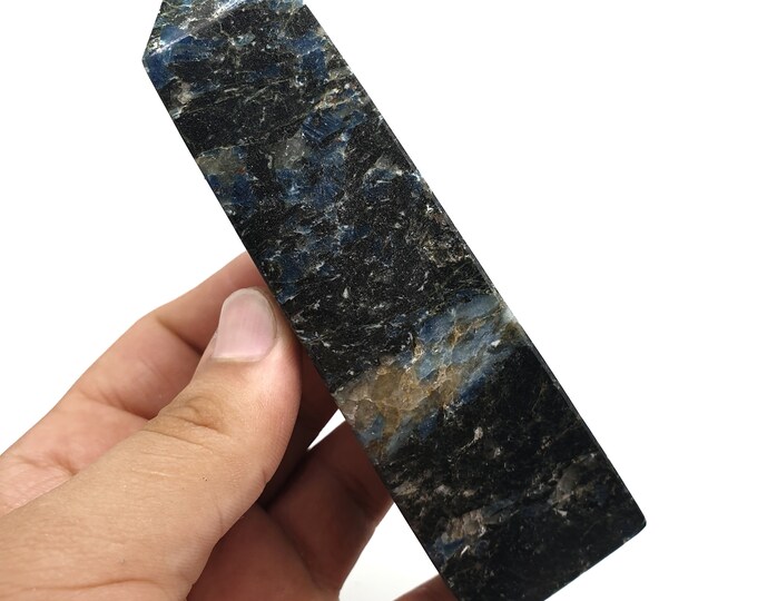 388 Grams Super Quality Blue Color Apatite Tower ,Obelisk, Blue Apatite, Apatite Obelisk, Apatite Tower, Apatite Stone