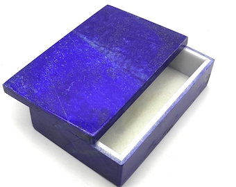Beautiful Lapis Lazuli Nice Quality Jewelry Box 147x96x44mm