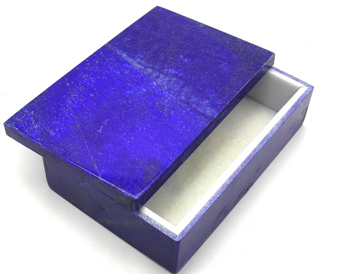 Beautiful Lapis Lazuli Nice Quality Jewelry Box 147x96x44mm