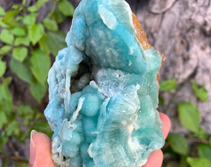 480g Beautiful Blue Aragonite Specimen, Aragonite Stone Specimen, Aragonite Specimen, Blue Aragonite, Natural Aragonite Specimen, Aragonite