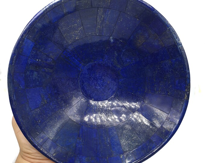 Great Quality Blue Color Lapis Lazuli Bowl, Lapis Stone, Lapis Bowl Lapis Blue Bowl  750 Grams