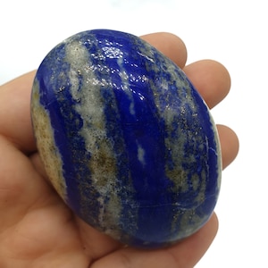Great Quality Lapis Lazuli Palm, Massages, Blue Stone, Lapis Massage, Lapis Palm 150 Grams