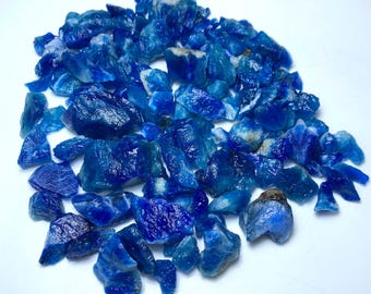 120 Grams Beautiful Natural Blue Raw Hauyne, Rough Hauyne Lot, Blue Hauyne Lot, Rough Hauyne Stone, Hauyne Stone Lot, Natural Hauyne Stone