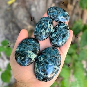 Great Quality Blue Color Apatite Palms, Massages, Palm, Apatite Massages, Blue Apatite Palms, Apatite Palms, Massages