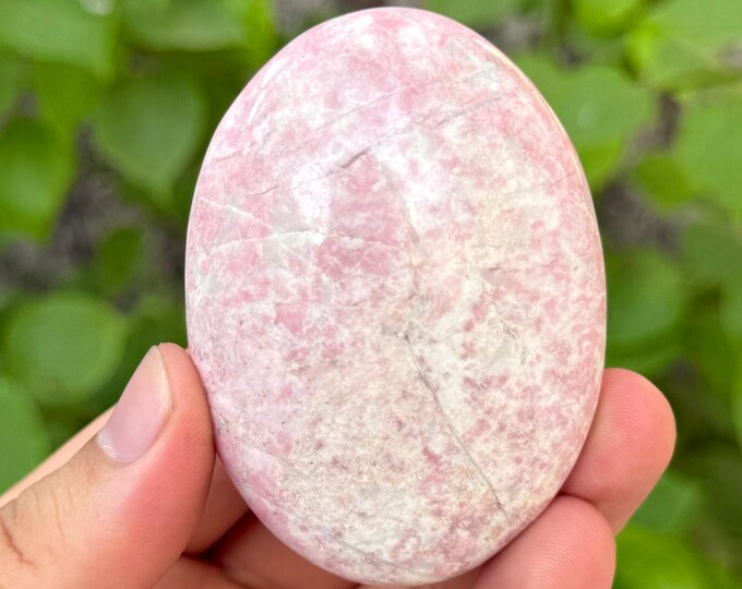 133g Rhodochrosite Palm Stone, Rhodochrosite Palm Stone, Red Rhodochrosite, Red Rhodochrosite Palm Stone, Rhodochrosite Crystal Palmstone