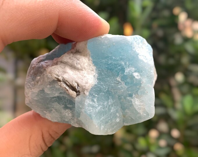 160 Grams Blue Color Aquamarine Crystal, Blue Aquamarine, Aquamarine Stone, Aquamarine Crystal