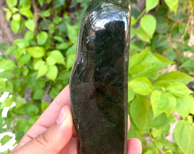 384g Beautiful Natural Dark Green Nephrite Jade Free Form, Nephrite Jade, Nephrite Jade Free Form, Nephrite Free Form, Jade Free Form