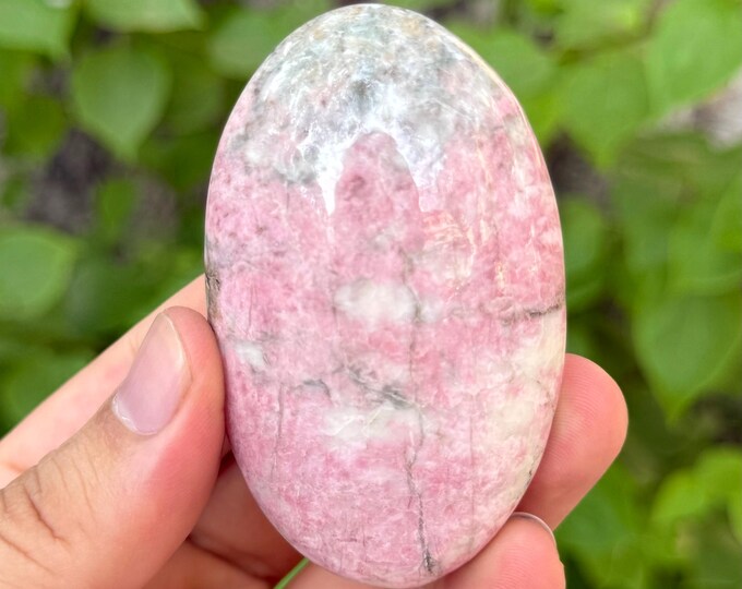 120g Beautiful Rhodochrosite Palm Stone, Rhodochrosite Palm Stone, Red Rhodochrosite, Red Rhodochrosite Palm Stone, Rhodochrosite Palmstone