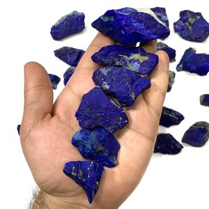 Best Quality Raw Lapis Lazuli, Mine 4 Pieces, Lapis Lazuli, Raw Lapis Lazuli, Lapis Lazuli Rough Stone, Rough Lapis Lazuli, Rough Lapis image 1