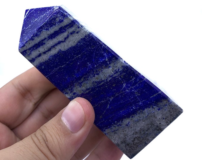 305 Grams Amazing Quality Lapis Lazuli Tower, Lapis Tower, Lapis Lazuli Obelisk, Lapis Obelisk, Lapis Lazuli Oblique, Lapis Lazuli Stone