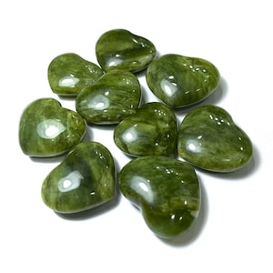 Melhor qualidade de corações de serpentina verde, corações de serpentina verde, corações de serpentina, corações de pedra de serpentina, serpentina, coração de serpentina