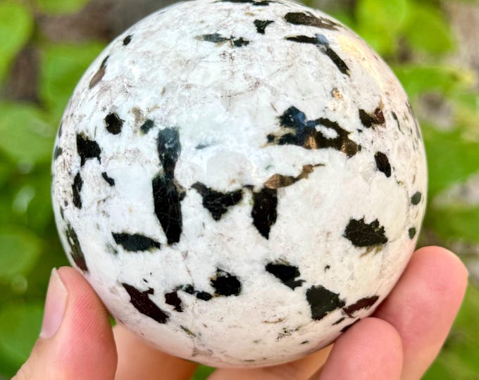 735g Black Tourmaline Sphere, Black Tourmaline Ball, Tourmaline Black Sphere, Tourmaline Black Ball, Black Tourmaline Stone Ball, Tourmaline