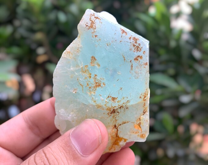 Beautiful Blue Color Aquamarine Crystal, Blue Aquamarine, Aquamarine Stone, Aquamarine Crystal