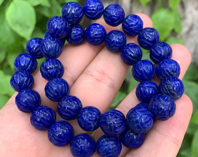 AAA Quality Lapis Lazuli Beads Bracelet, Lapis Craved Bracelet, Lapis Lazuli, Lapis Bracelet, Lapis Beads Bracelets, Lapis Stone Bracelet