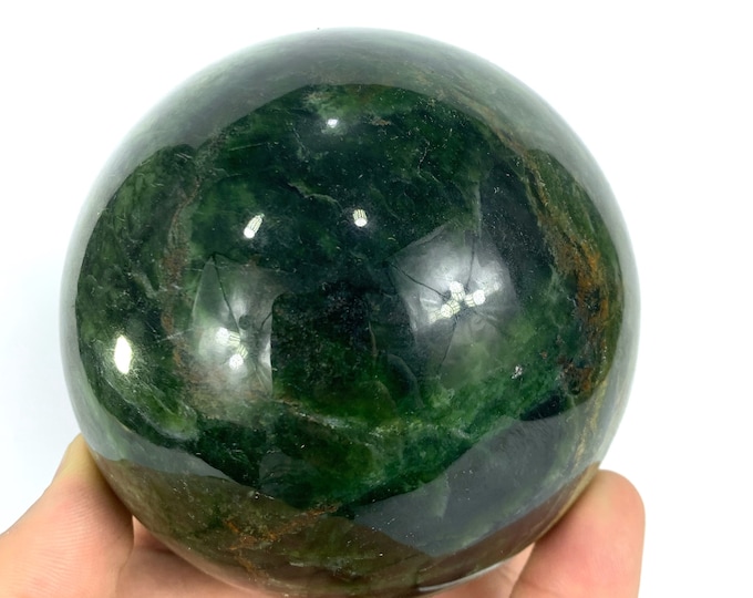 1.2 Kg Beautiful Green Serpentine Sphere, Serpentine Sphere, Green Serpentine, Serpentine Ball, Serpentine, Serpentine Crystal Sphere