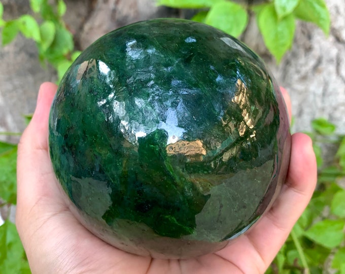 1.9 Kg Best Quality Green Nephrite Jade, Nephrite Jade, Green Nephrite Jade Sphere, Jade Sphere, Nephrite Sphere, Jade Stone Sphere, Jade
