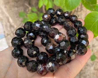 Almandine Garnet Beads  Bracelets, Garnet Bracelets, Garnet Stone Bracelets, Red Garnet Bracelet, Garnet Beads Bracelets, Almandine Garnet