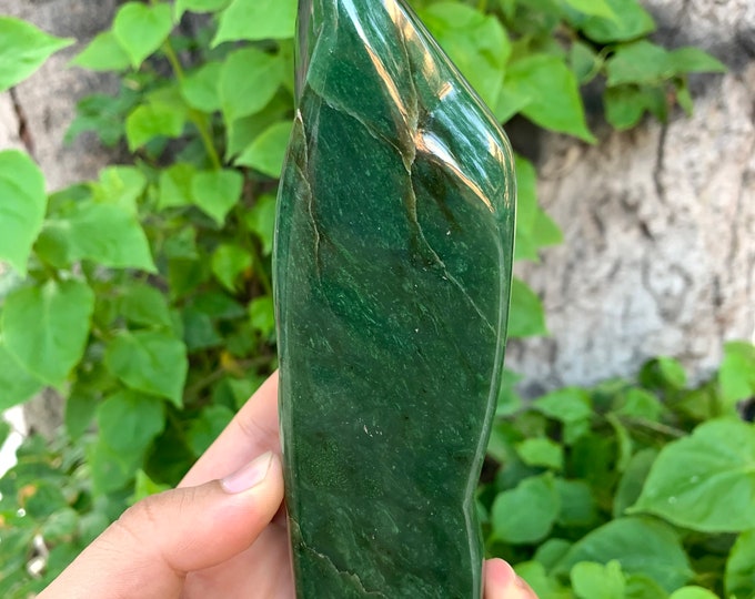 700g Top Quality Natural Green Nephrite Jade Free Form, Nephrite Jade, Nephrite Jade Free Form, Nephrite Free Form, Jade Free Form, Nephrite