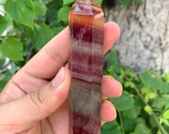 Beautiful Rare Red & Yellow Fluorite Point, Fluorite Tower, Red Fluorite Tower, Yellow Fluorite Tower, Fluorite Stone Tower, Fluorite Point