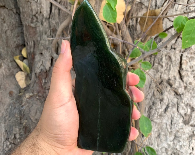 822g Nephrite Jade, Nephrite Jade Free Form, Green Nephrite Jade, Jade Stone, Nephrite Jade Stone, Jade Free Freeform, Nephrite Jade, Jade