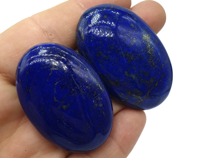Lapis Lazuli Cabochons, Lapis Cabochons, Lapis Lazuli Cabs, Lapis Blue Cabochons, Blue Lapis Cabochons, Lapis Oval Cabochons, Lapis Lazuli