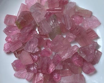 250 Ct's Beautiful Pink Color Tourmaline Crystals, Tourmaline Crystals, Natural Tourmaline Crystals, Tourmaline Stone Crystals, Tourmaline