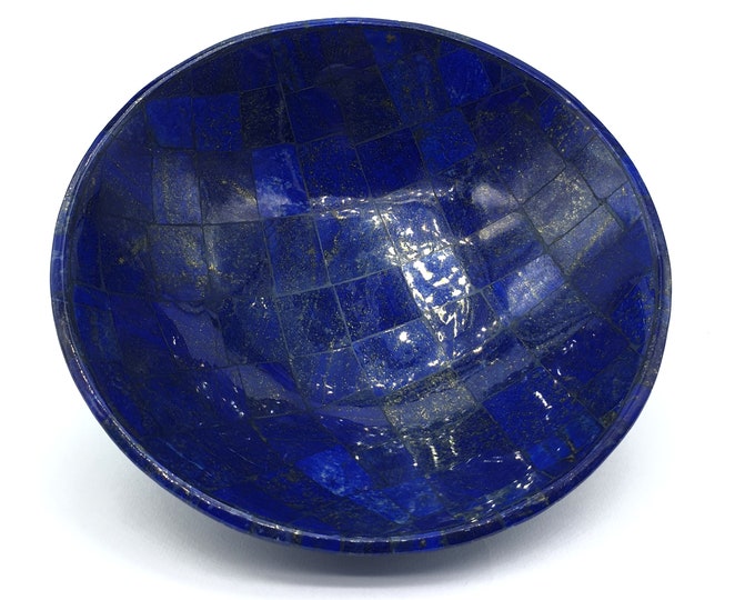 Super Quality Blue Color Lapis Lazuli Bowl Lapis Stone, Lapis Bowl Lapis Blue Bowl 680 Grams