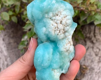 285g Beautiful Blue Aragonite Specimen, Aragonite Stone, Aragonite Specimen, Aragonite Blue Specimen, Specimen, Blue Aragonite Specimen