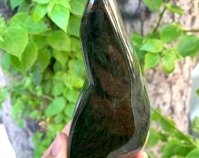 619g Beautiful Natural Dark Green Nephrite Jade Free Form, Nephrite Jade, Nephrite Jade Free Form, Nephrite Free Form, Jade Free Form