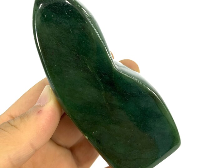 Top Quality Green Nephrite Jade, Nephrite Jade Free Form, Nephrite Jade, Jade, Nephrite Jade Stone, Jade Free Freeform, Nephrite, Jade, 330g
