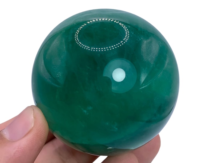 324 Grams Beautiful Green Fluorite Sphere, Green Fluorite Sphere, Fluorite Sphere, Fluorite Stone Sphere, Green Fluorite Ball, Fluorite Ball