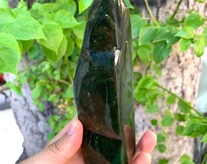 588g Beautiful Natural Dark Green Nephrite Jade Free Form, Nephrite Jade, Nephrite Jade Free Form, Nephrite Free Form, Jade Free Form