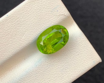 5 Ct's Green Peridot Gemstone, Green Peridot Stone, Peridot, Cut Peridot Stone, Octagon Cut Peridot, Green Peridot Cut Stone, Peridot