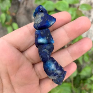 Best Quality Fluorescent Blue Afghanite, Fluorescent Afghanite Bracelets, Afghanite Stone, Fluorescent Afghanite Bracelets, Afghanite image 7