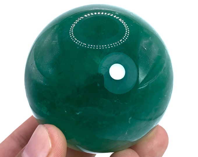 415 Grams Beautiful Green Fluorite Sphere, Green Fluorite Sphere, Fluorite Sphere, Fluorite Stone Sphere, Green Fluorite Ball, Fluorite Ball