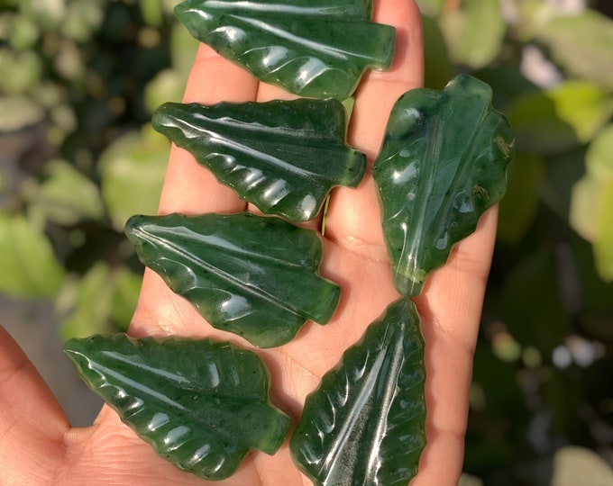 Green Polished Nephrite Jade Leaves, Nephrite Jade Leaves, Nephrite Leaves, Nephrite Jade Leaf, Jade Stone Leaves, Nephrite Leaves, Nephrite