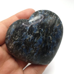Amazing Quality Blue Color Apatite Heart, Apatite Heart, Blue Apatite Heart, Apatite Heart 215 Grams