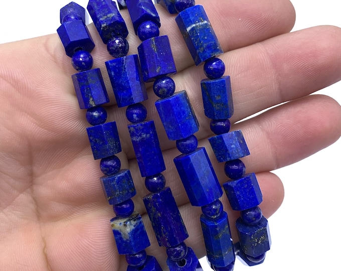 Beautiful Round And Rectangular Lapis Lazuli Beads Bracelets, Lapis Bracelets, Lapis Lazuli Bracelets, Lapis Beads Bracelets, Lapis Lazuli