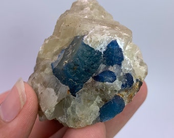 155g Gorgeous UV Reactive Afghanite Crystal Specimen, Afghanite Specimen, Afghanite, Afghanite Crystal Specimen, Fluorescent Afghanite Stone