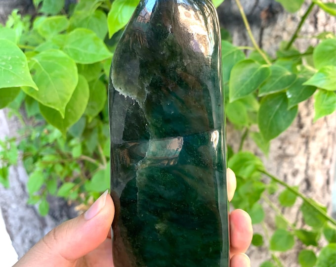 616g Beautiful Natural Dark Green Nephrite Jade Free Form, Nephrite Jade, Nephrite Jade Free Form, Nephrite Free Form, Jade Free Form
