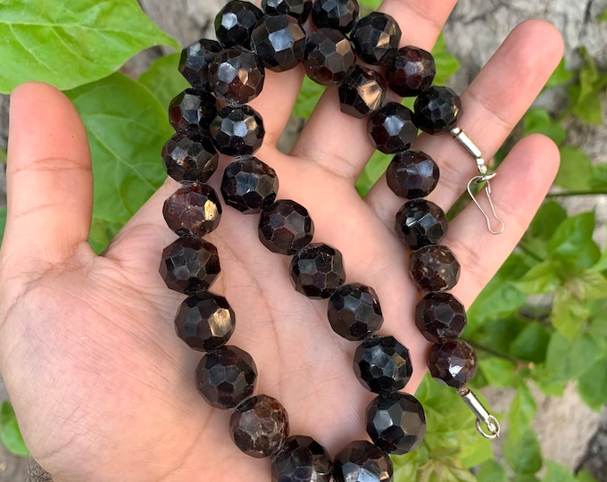 Beautiful Faceted Almandine Garnet Beads Strand, Garnet Beads Strand, Facet Beads Garnet Strand, Garnet Strand, Garnet Beads Strand, Garnet