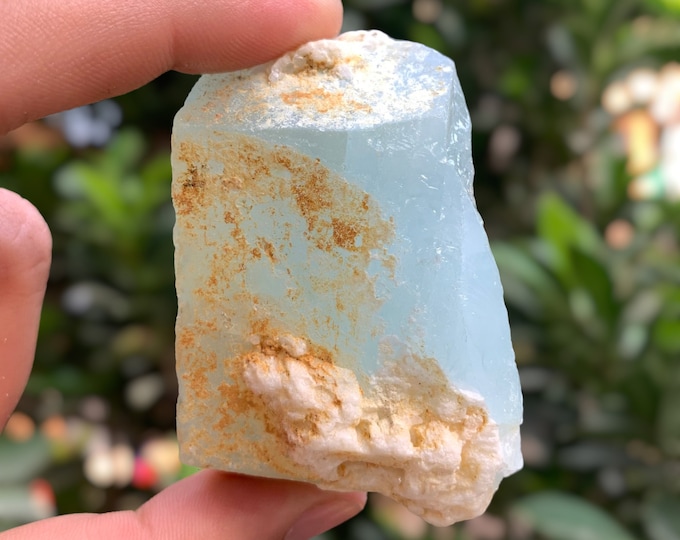 Blue Color Aquamarine Crystal, Blue Aquamarine, Aquamarine Stone, Aquamarine Crystal 105 Grams