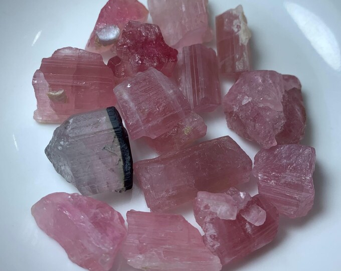 230 Ct's Beautiful Pink Color Tourmaline Crystals, Tourmaline Crystals, Natural Tourmaline Crystals, Tourmaline Stone Crystals, Tourmaline