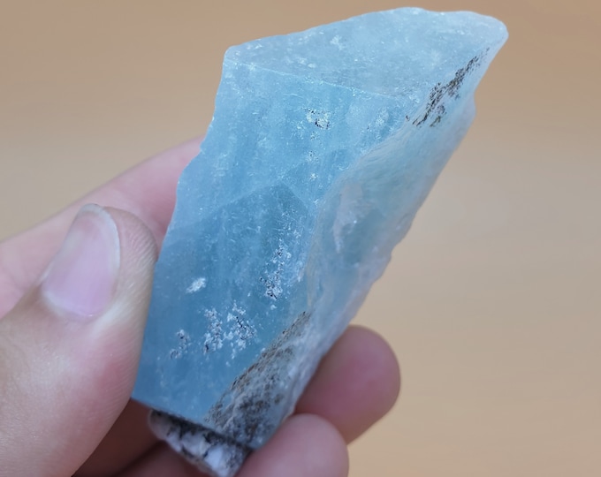 Great Quality Blue Color Aquamarine Crystal, Blue Aquamarine, Aquamarine Stone, Aquamarine Crystal 96 Grams