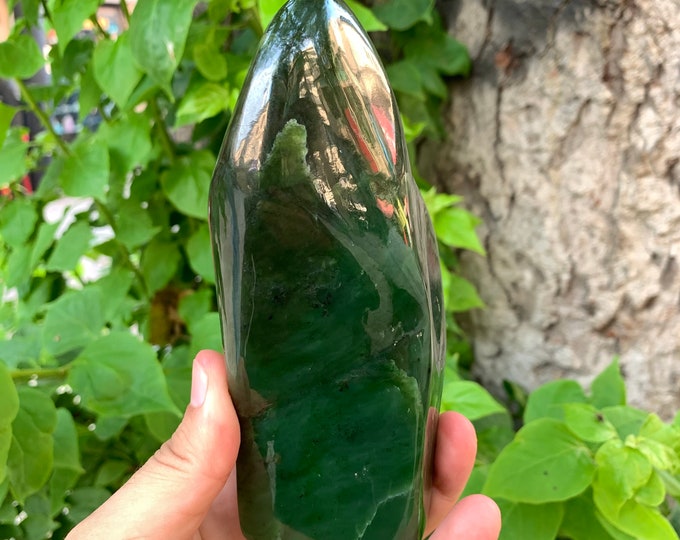 695g Beautiful Green Nephrite Jade Free Form, Nephrite Jade Stone, Nephrite Jade, Nephrite Free Form, Nephrite Jade Free Form, Nephrite Jade