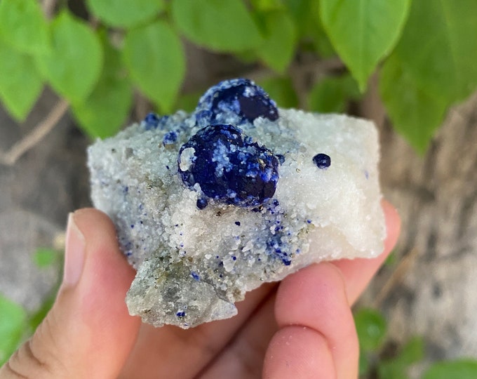 Lapis Lazurite On White Matrix Specimen, Lapis Lazurite Specimen, Lapis Lazurite, Lapis Lazuli Specimen - 165 Grams